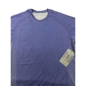 Fabletics Mens The Training Day Tee Navy Blue XL Short Sleeve Athletic Shirt NEW